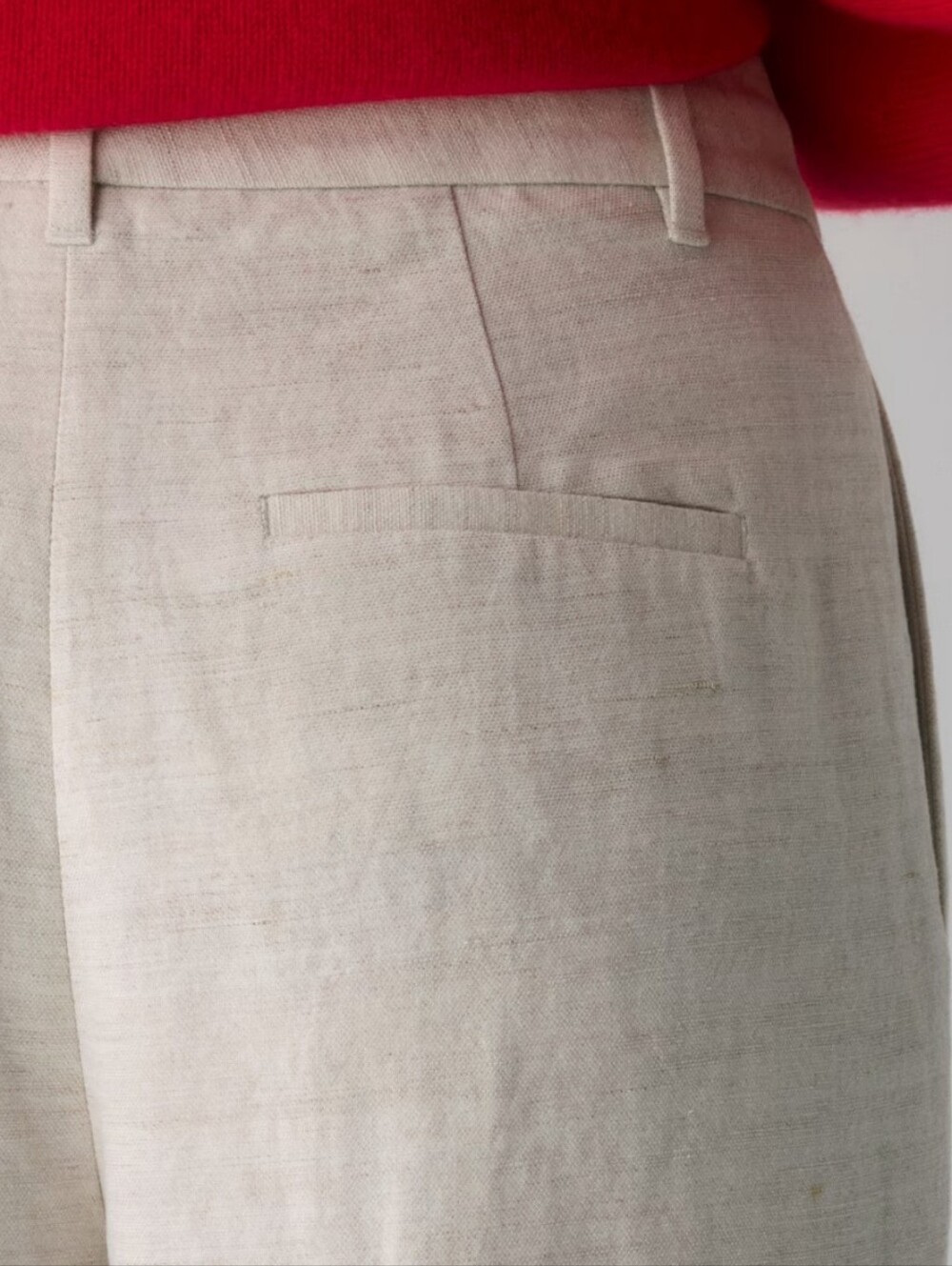 Aritzia The Effortless Pant CruiseLinen in Natural Ecru Sz 6 NWOT - Picture 5 of 16